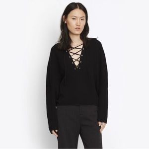 Vince Cashmere Laced Pullover